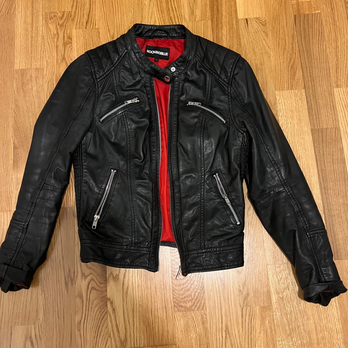 Svart skinnjacka Rockandblue 36 - 1