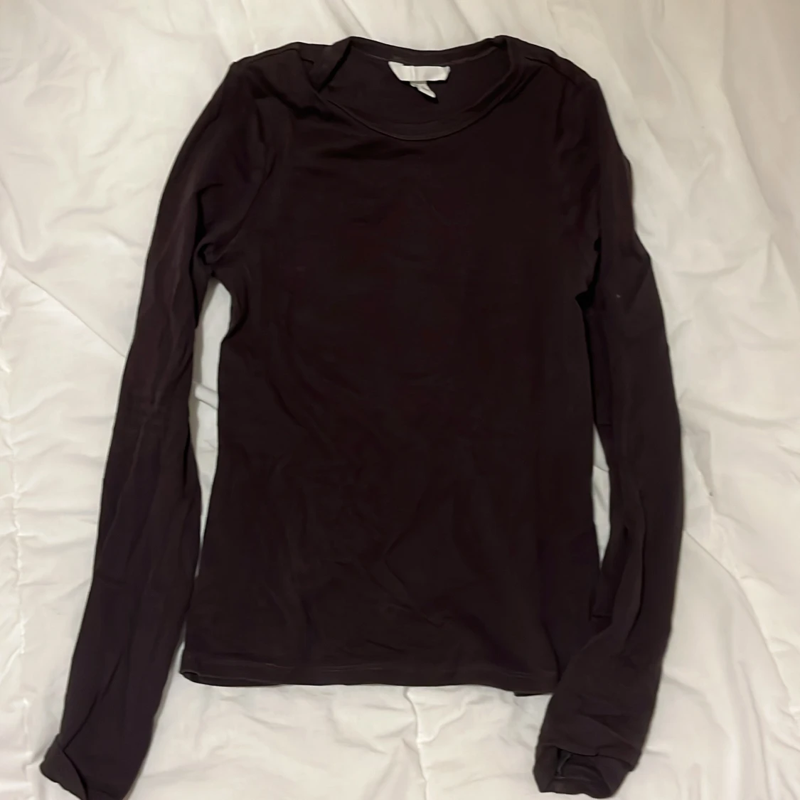 Mörkbrun långärmad tröja H&M