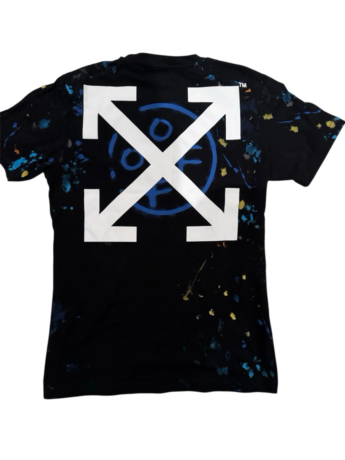 Svart Off-White t-shirt med tryck - 1