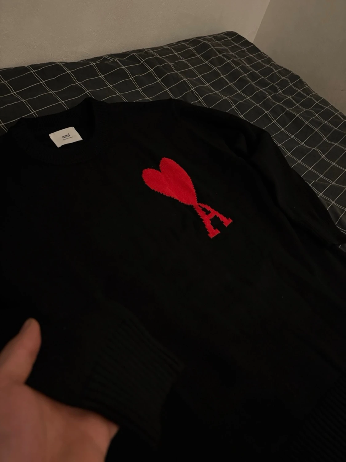 Svart stickad tröja från Ami Paris - 2