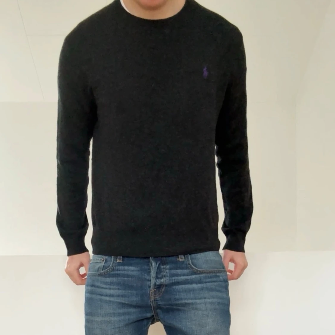 Ralph Lauren Mörkgrå ulltröja  - 1