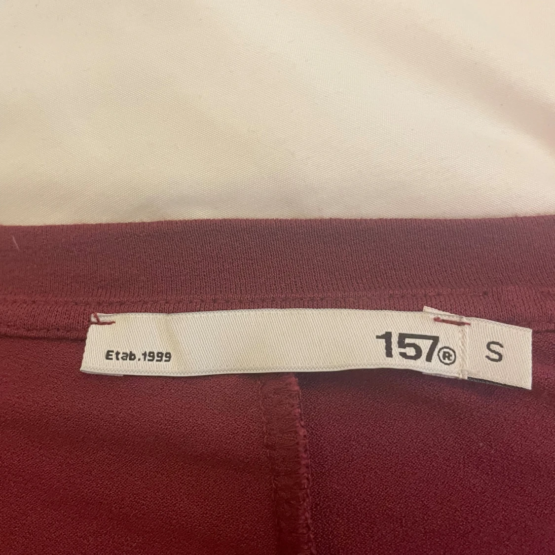 Vinröd croppad topp från 157 - 3