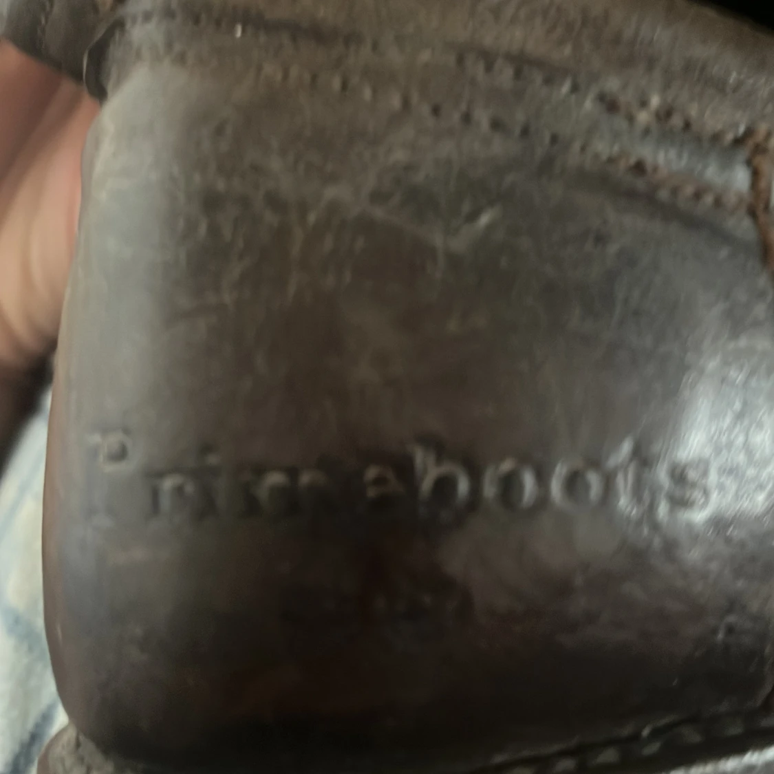 Mörkbruna Primeboots i skinn - 1