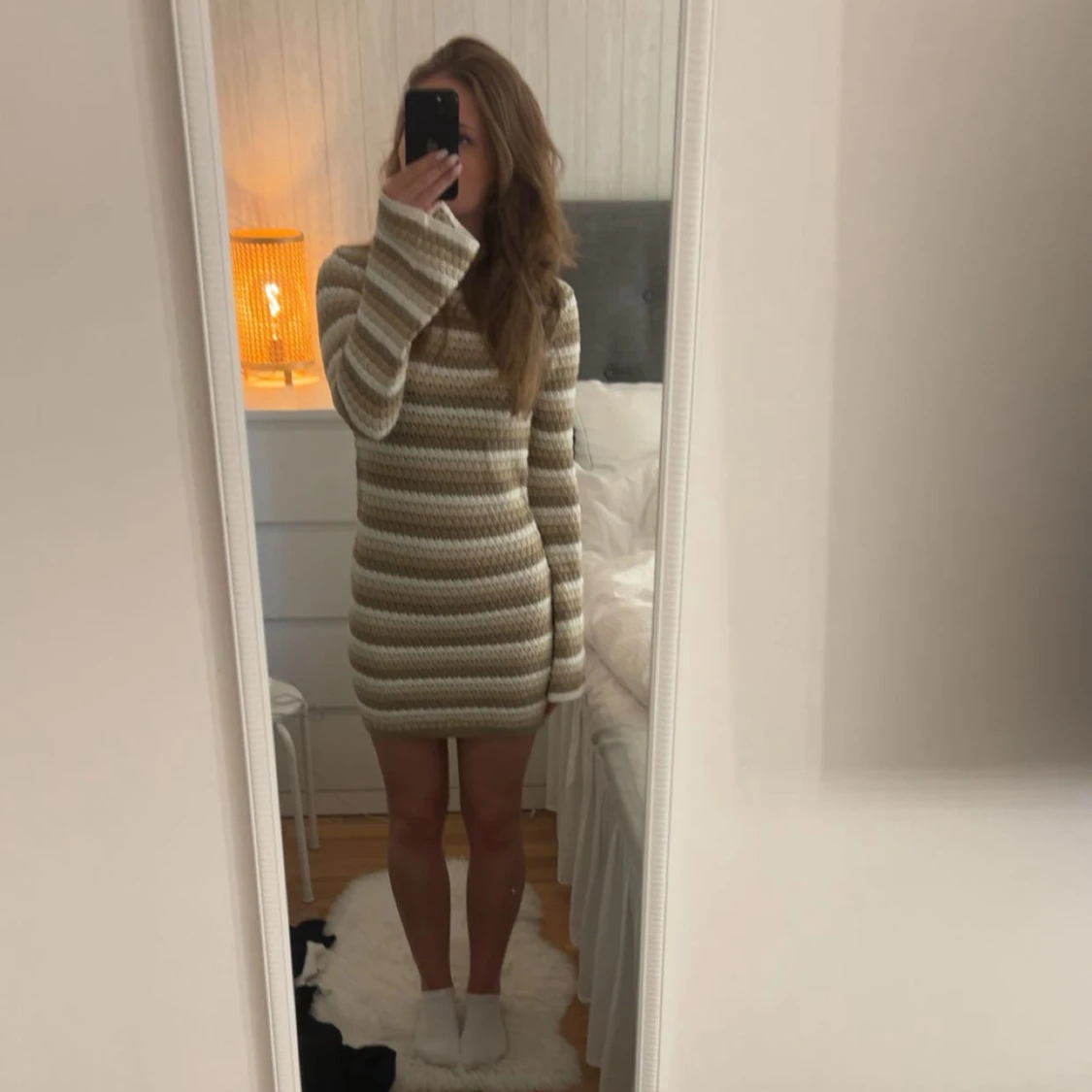 Randig stickad klänning - 2