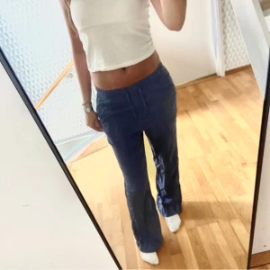 Blåa linnebyxor  - Oanvända 