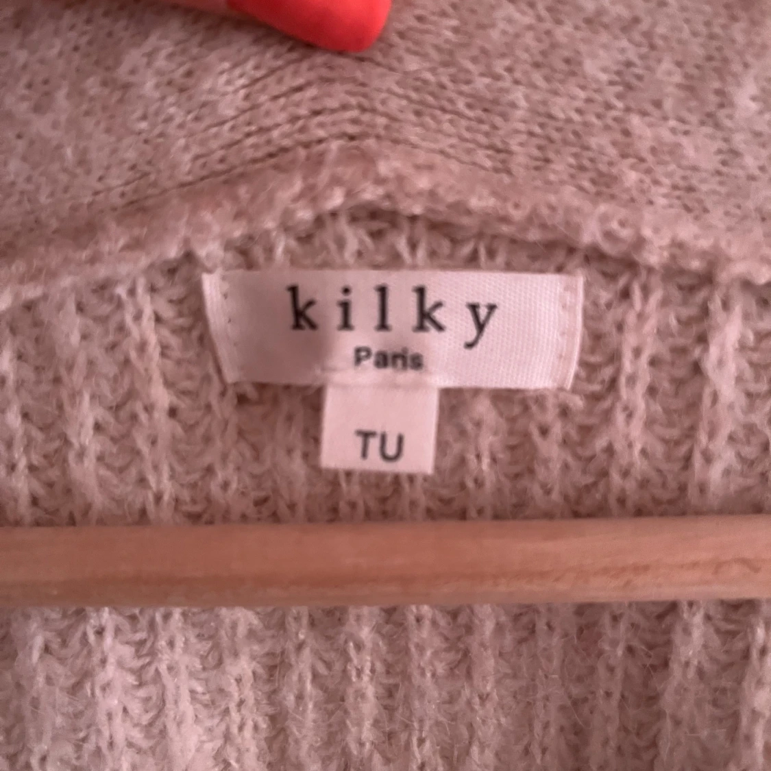 Beige stickad kofta från Kilky Paris - 1