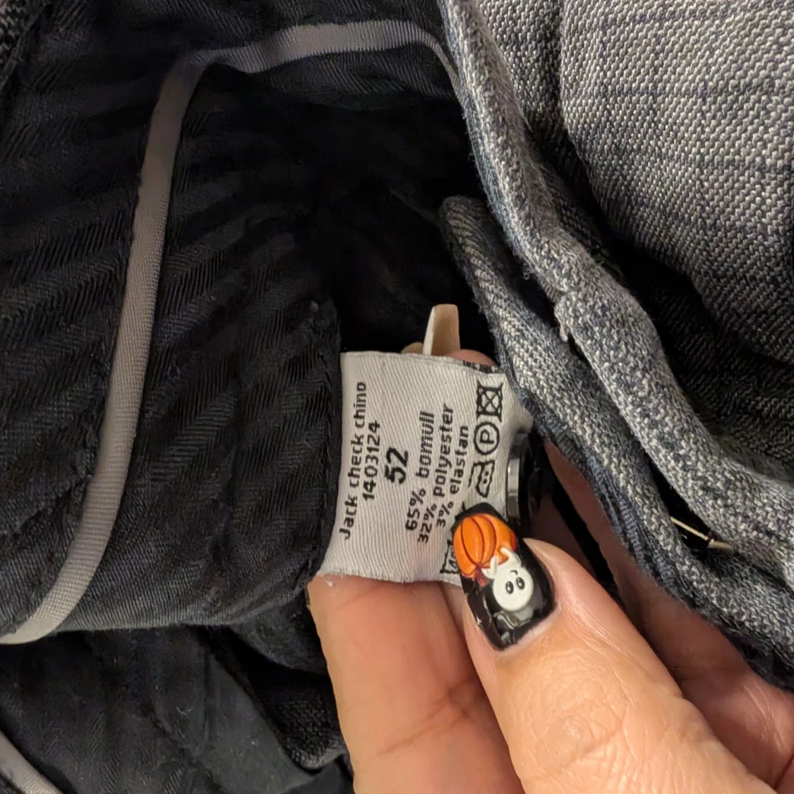 Grå rutiga chinos från Emilio Pants stl 52 - 2