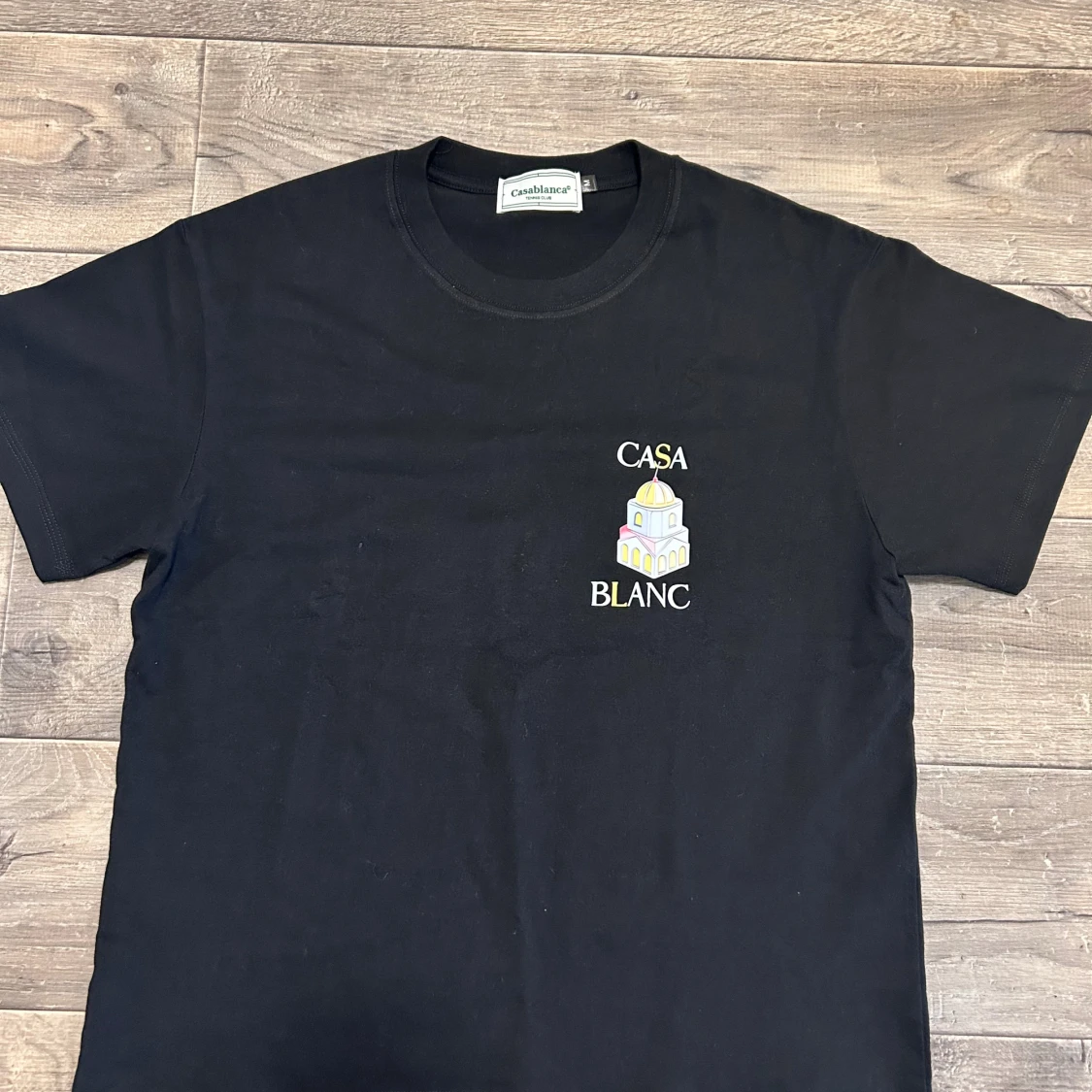 Svart Casa Blanca t-shirt med tryck