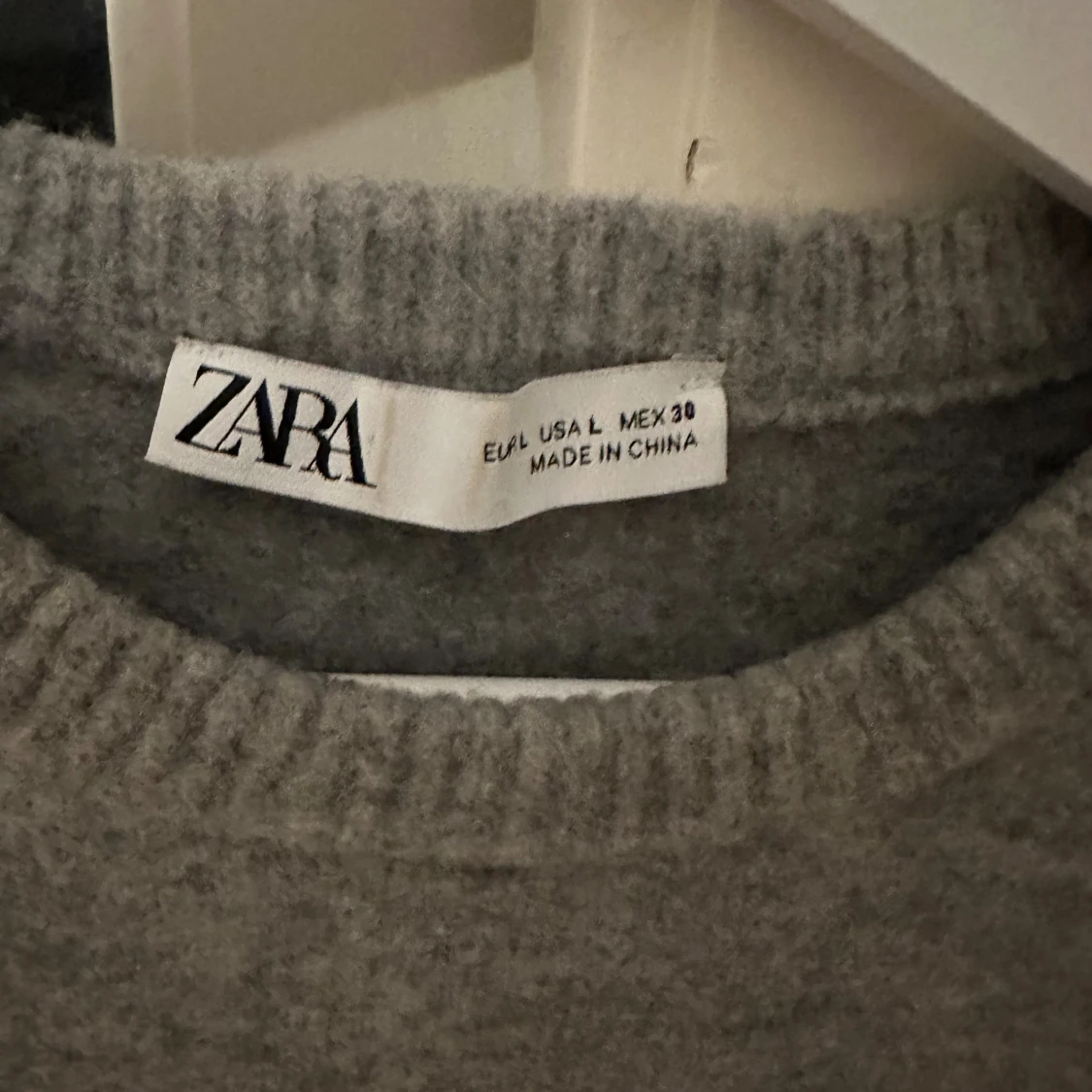 Grå stickad kortärmad tröja Zara - 2