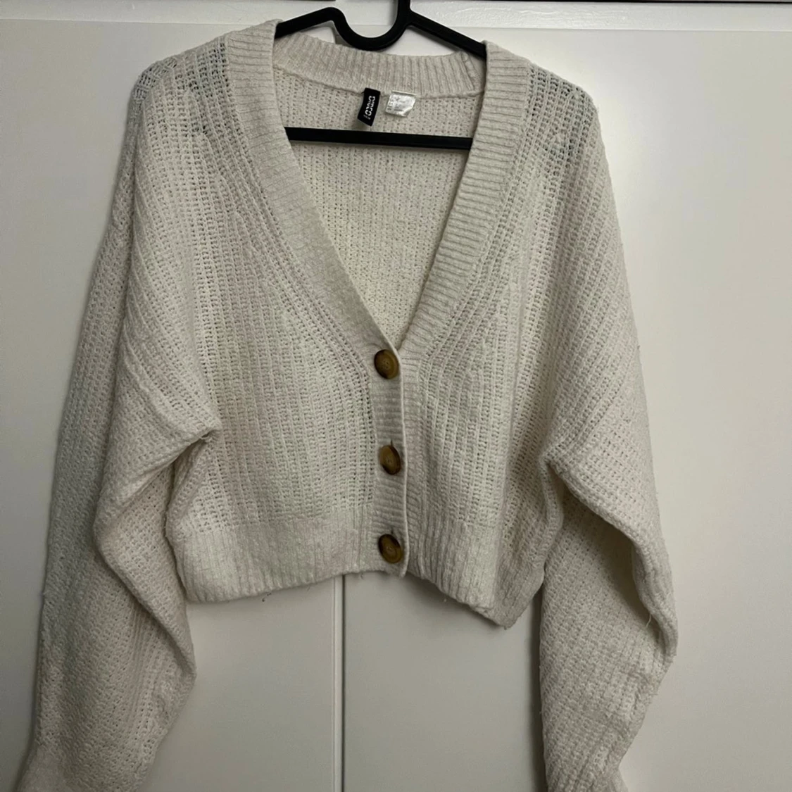 Vit croppad kofta från H&M - 2