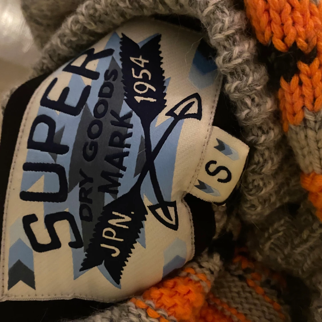 Grå stickad kofta med huva från Superdry - 2