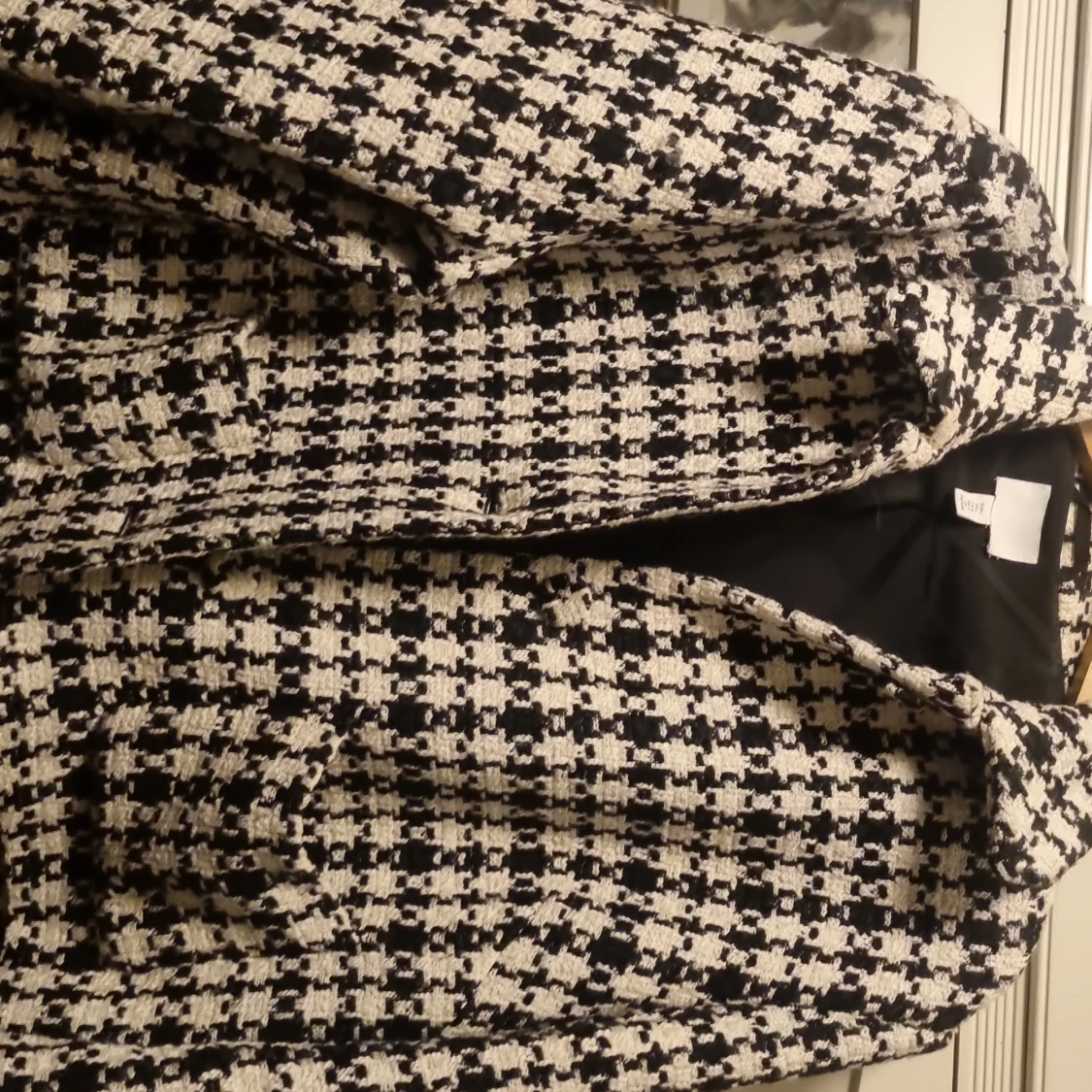 Rutig kavajjacka från H&M, storlek L