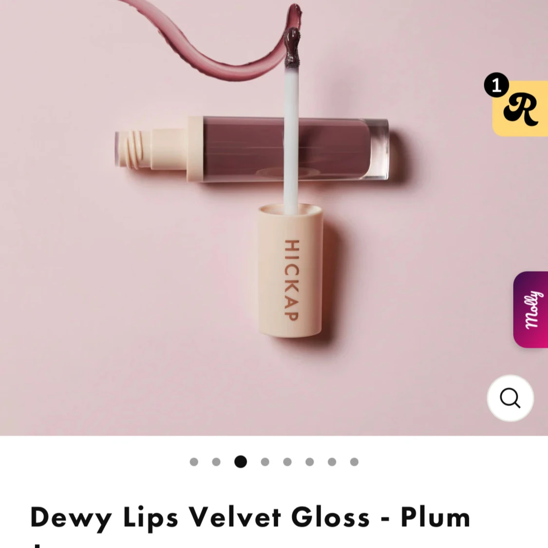 Hickap läppglans & läppenna Plum Jam - 3