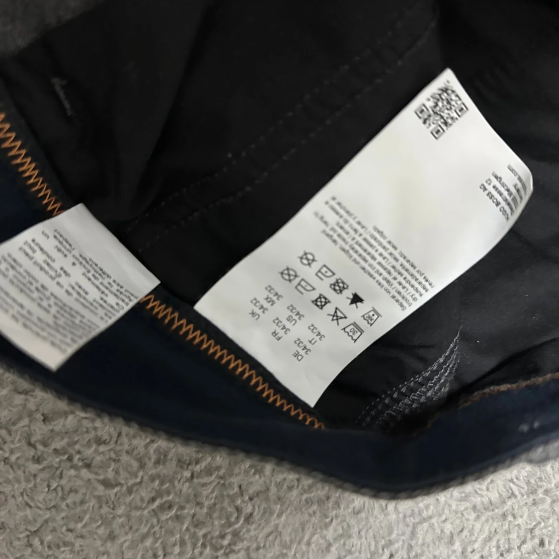 Grå extra slim kostymbyxor från BOSS - 3