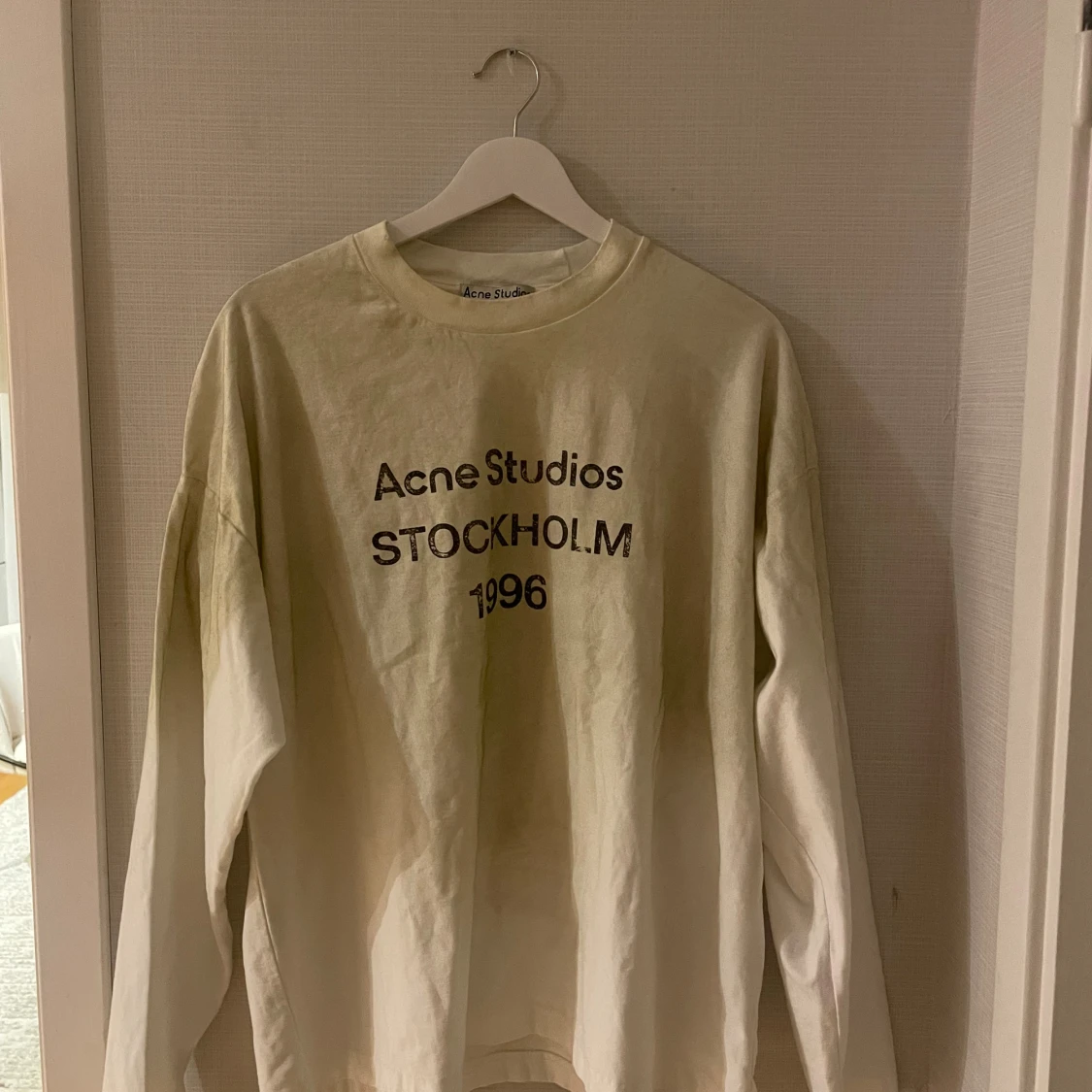 Vit långärmad tröja Acne Studios