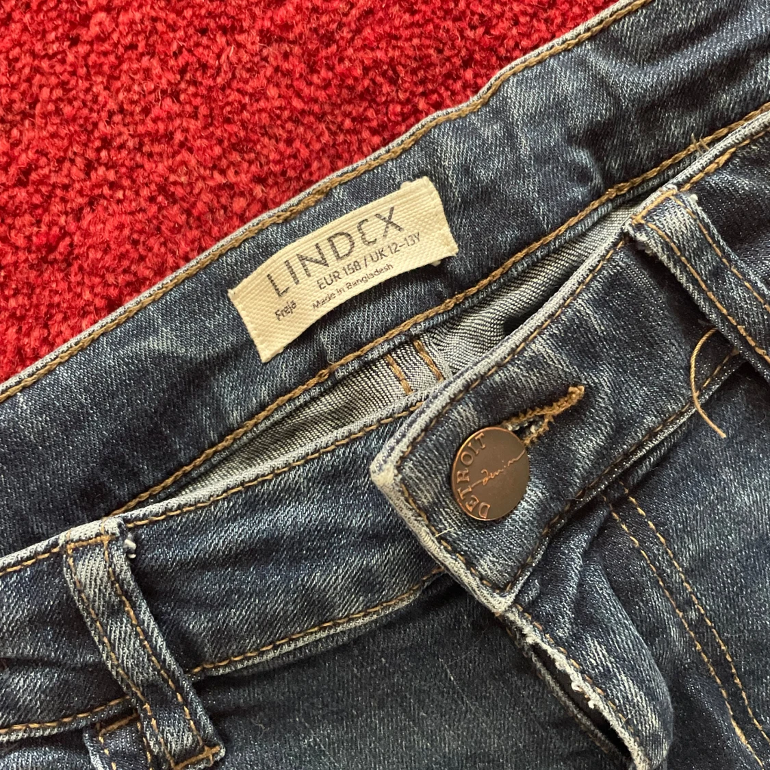 Blå jeans från Lindex - 92