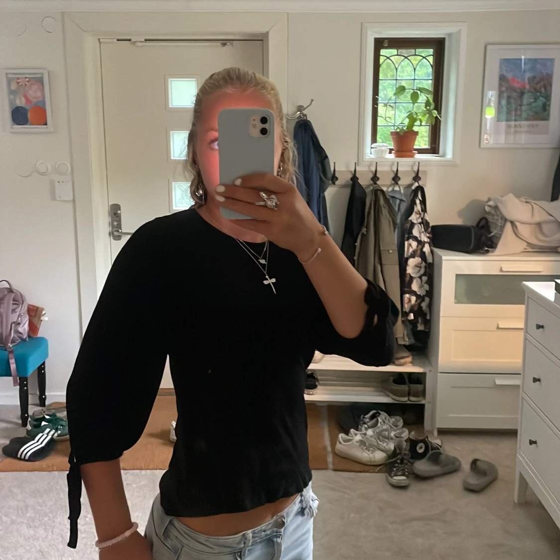 Trekvartsärmad tröja