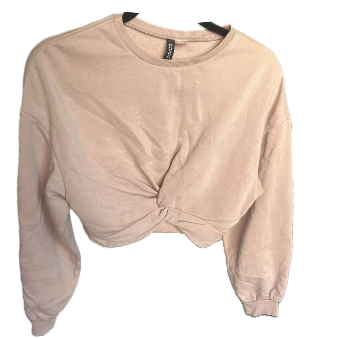 Rosa croppad sweatshirt 