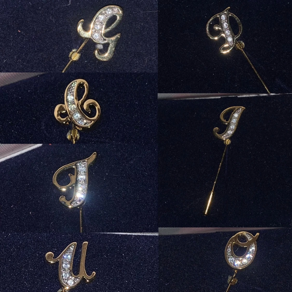 (SÄLJ SEPARAT) Intial pins / brosch