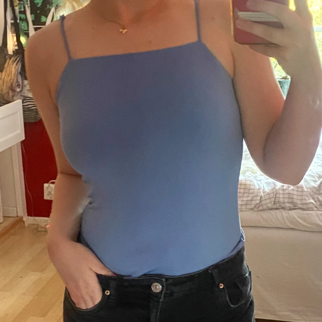 Blå bodysuit