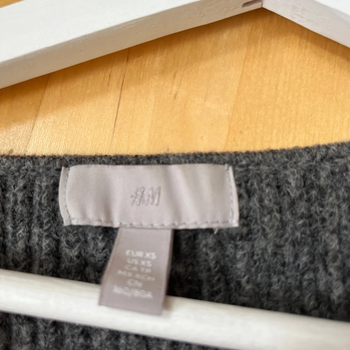 grå stickad babydoll top - 91