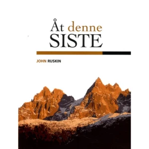Åt denne siste (bok, danskt band) - John Ruskin (1819-1900) är en av den viktorianska erans mest betydande brittiska konstkritiker och sociala tänkare. Med en titel hämtad från liknelsen om arbetarna i vingården i Matteusevangeliet utgör hans "Åt denne siste" (1862) en originell kritik av den traditionella nationalekonomin och dess anspråk på vetenskaplighet.Vi kan inte förstå människan som samhällsvarelse utifrån en abstrakt modell där girighet och egenintresse utgör de enda drivkrafterna för mänskligt handlande. Tvärtom, menar Ruskin, är människan djupast sett en moralisk varelse, med förmåga till altruism, heder, rättvisa och kärlek, och denna sociala aspekt kan vi inte bortse från i den ekonomiska vetenskapen.Med denna utgåva presenteras John Ruskins klassiska essä för första gången i svensk översättning av Erik Carlquist, med ett introducerande förord av Lars Magnusson, professor i ekonomisk historia vid Uppsala universitet.    Format Danskt band   Omfång 203 sidor   Språk Svenska   Förlag H:ström Text &amp; Kultur AB   Utgivningsdatum 2018-03-22   Medverkande Erik Carlquist   ISBN 9789173272414  