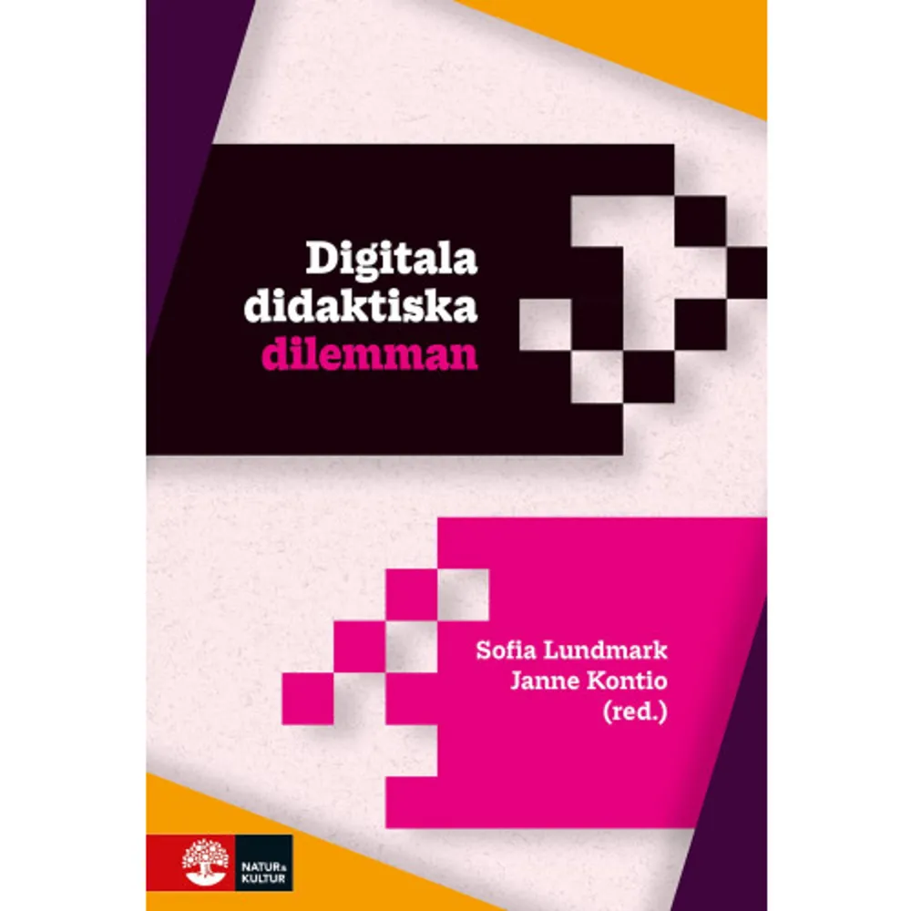 Didaktiska digitala dilemman är en antologi som möter de utmaningar som uppstår där en ny värld väntas återskapa kunskap med ny teknik. Genom inblickar i dagens förändrade lärarpraktik presenteras färsk forskning och aktuell empiri som lärare och lärarstudenter kan känna igen sig i. I boken ställs frågor som: Hur ser utmaningarna ut? Vad säger forskningen om dessa utmaningar? Hur kan lärare arbeta för att hantera dessa digitala klassrumsdilemman? Kapitlen är indelade i fyra teman som speglar didaktiska dilemman som berör digitaliseringens utmaningar som lärare stöter på i sin vardag: Det digitala klassrummet Att organisera digital undervisning Makt och demokrati i det digitala klassrummet Teknik och medier i klassrummet Frågeställningarna och insikterna i Digitala didaktiska dilemman uppmuntrar till kollegial reflektion och diskussion och passar alla lärarkategorier och lärarstudenter från förskolenivå till universitets- och högskolenivå. Format Inbunden Omfång 447 sidor Språk Svenska Förlag Natur & Kultur Läromedel Utgivningsdatum 2022-06-29 Medverkande Janne Kontio ISBN 9789127460263 . Böcker.