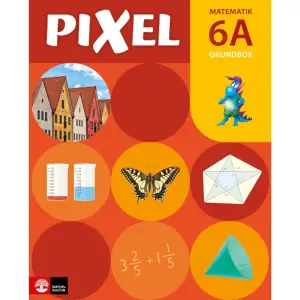 Pixel introducerar varje matematiskt område från det konkreta till det abstrakta. Eleverna blir både utmanade och får chans att befästa kunskaper med aktiviteter och halvkonkreta bilder innan de går till mattespråket. Eleverna får flera chanser att förstå eftersom varje moment återkommer flera gånger. När eleverna förstår vad de håller på med ökar deras motivation för matematik. Genom att de förstår hur uppgifter kan lösas på olika sätt, ökar deras självkänsla och de inspireras till att lära sig mer matematik och att använda matematik i vardagen. Grundbok I Pixel har varje kapitel ett tydligt matematiskt innehåll. Alla kapitel inleds med en samtalsbild baserad på en vardaglig situation för att introduktionen ska kunna utgå från ett konkret samtal. För att skilja på uppgifter och annan information finns det tydliga rutor för exempel, fakta och spel. Exempel och fakta är rutor att samla undervisningen kring. Här finns tillfälle att med stöd av läroboken gå igenom nya moment och begrepp. Spel som färdighetsträning är ett viktigt inslag i Pixelmetodiken, för att befästa kunskaper. Det finns också dialogrutor i böckerna där eleverna ska diskutera påståenden och frågeställningar och träna sig på att argumentera. Sist i varje kapitel finns fyra återkommande uppslag: Kan du detta? är en utvärdering av innehållet i kapitlet med koppling till matematiskt innehåll och förmågorna.Träna mer erbjuder fler uppgifter för att befästa innehållet i kapitlet.Träna tanken erbjuder uppgifter av problemlösande karaktär.Lite av varje är repetition av tidigare stoff för att hålla kunskaperna vid liv och befästa dem ytterligare. Till varje kapitel finns en sammanställning över de matematiska begrepp som eleverna möter som kopieringsunderlag i lärarboken. Begreppen förklaras i ord och med bilder och det finns också plats för egna anteckningar. Parallellbok Parallellboken är en bok som eleverna skriver i. Den följer grundboken uppslag för uppslag och är tänkt för elever som har svårigheter att hantera ett separat skrivhäfte, som behöver färre uppgifter eller större läsbarhet. Du som lärare får möjlighet att anpassa undervisningen och eleverna kan lära av varandra, trots att de arbetar med olika böcker. Lärarbok Inledningen används främst till läsårsplaneringen. Där finns författarnas tolkning och beskrivning av det centrala innehållet för årskursen och exempel på hur eleverna får möta förmågorna när de arbetar med innehållet. Här beskrivs vilka matematiska färdigheter eleverna ska utveckla. Handledning för varje lektionLärarbokens största del är handledningen som följer elevernas grundbok sida för sida. Här finns allt som behövs för den dagliga planeringen och genomförandet av lektionerna. Det matematiska innehållet för varje lektion presenteras tillsammans med en förklaring till var och en av uppgifterna i grundboken. Matematiska samtalI handledningen finns bland annat exempel på frågor att ställa till eleverna för att stimulera matematiska resonemang och tankegångar. Frågorna är tydligt markerade, så att de blir enkla att hitta. Syftet med dem är att illustrera olika frågetyper och ge idéer till frågor, inte att de nödvändigtvis måste följas ordagrant. Förenkla, utmana och fler aktiviteterTill varje uppslag i grundboken finns förslag på hur man med små knep kan göra innehållet i uppgifterna enklare. Dessutom finns tips på hur innehållet kan anpassas för de elever som behöver fler eller större utmaningar. Det stora utbudet av aktiviteter ger valmöjligheter. Aktiviteterna är alltid kopplade till arbetet i grundboken, och gör det enkelt att lyfta in och motivera dem i undervisningen. BedömningI slutet av varje kapitel finns uppslaget Kan du detta?. Till varje uppgift finns en kort beskrivning i lärarboken om vilka kunskaper eleverna har möjlighet att visa och vad som kan bedömas. Som hjälp i den formativa bedömningen finns förslag på sidor ur grundboken där ett innehåll kan repeteras och förslag på sidor i övningsboken som behandlar samma innehåll, för repetition eller ytterligare träning. KopieringsunderlagLängst bak i lärarboken finns kopieringsunderlag med sidor från grundboken där eleverna kan lösa uppgifter direkt på en sida. Där finns också begreppslistor och prov. Övningsbok Övningsboken har samma kapitel och matematiska områden som grundboken. Uppgifterna till varje område finns på tre nivåer som är färgmarkerade för att det ska vara enkelt för eleverna att välja nivå. Sist i varje kapitel finns uppgifter av problemkaraktär.  Kostnadsfritt extramaterial Pixel fortsätter på webben! Här finns t.ex. webbövningar till eleverna, bedömningsstöd och uppdateringar. Extramaterialet finns här. Digitalbok De tryckta grundböckerna för åk 4–6 finns även som digitalböcker. I dessa kan eleverna bl.a. lyssna på texten, lägga bokmärken, söka efter innehåll och zooma.     Format Häftad   Omfång 147 sidor   Språk Svenska   Förlag Natur & Kultur Läromedel   Utgivningsdatum 2018-08-01   Medverkande Mona Røsseland   Medverkande Gunnar Nordberg   Medverkande Öyvind Vågen   Medverkande Anita Dolmark   Medverkande Johanna Möller   Medverkande Anne Tryti   Medverkande Børre Holt   ISBN 9789127445208  