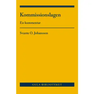 Sedan lång tid tillbaka har handel i kommission reglerats i lag. Den rättsliga regleringen finns numera i kommissionslagen (2009:865). Här regleras både förhållandet mellan kommissionären och kommittenten samt deras förhållande till kunder. Kommissionslagen kan därför karaktäriseras som en juridikens smältdegel. Den anger allmänna grundsatser för sysslomannaskap och fordringsrätt. Lagen ger även utgångspunkter för frågor om avtals subjektiva verkan och direktkrav. Slutligen slås i lagen fast viktiga sakrättsliga principer.Kunskap om hur detta detaljerade regelverk ser ut är nödvändigt för att kunna förstå ett kommissionsförhållandes närmare rättsverkningar, särskilt i förhållande till andra mellanmansrättsliga institut. I denna kommentar förklaras och konkretiseras kommissionslagen paragraf för paragraf. Därtill diskuteras i vilka situationer reglerna är av tvingande karaktär liksom vilka bevisfrågor som kan bli aktuella. Boken ger en djupgående beskrivning av rättsområdet med hänvisningar till ett omfattande rättskällematerial.    Format Häftad   Omfång 496 sidor   Språk Svenska   Förlag Wolters Kluwer   Utgivningsdatum 2017-11-14   ISBN 9789139114147  