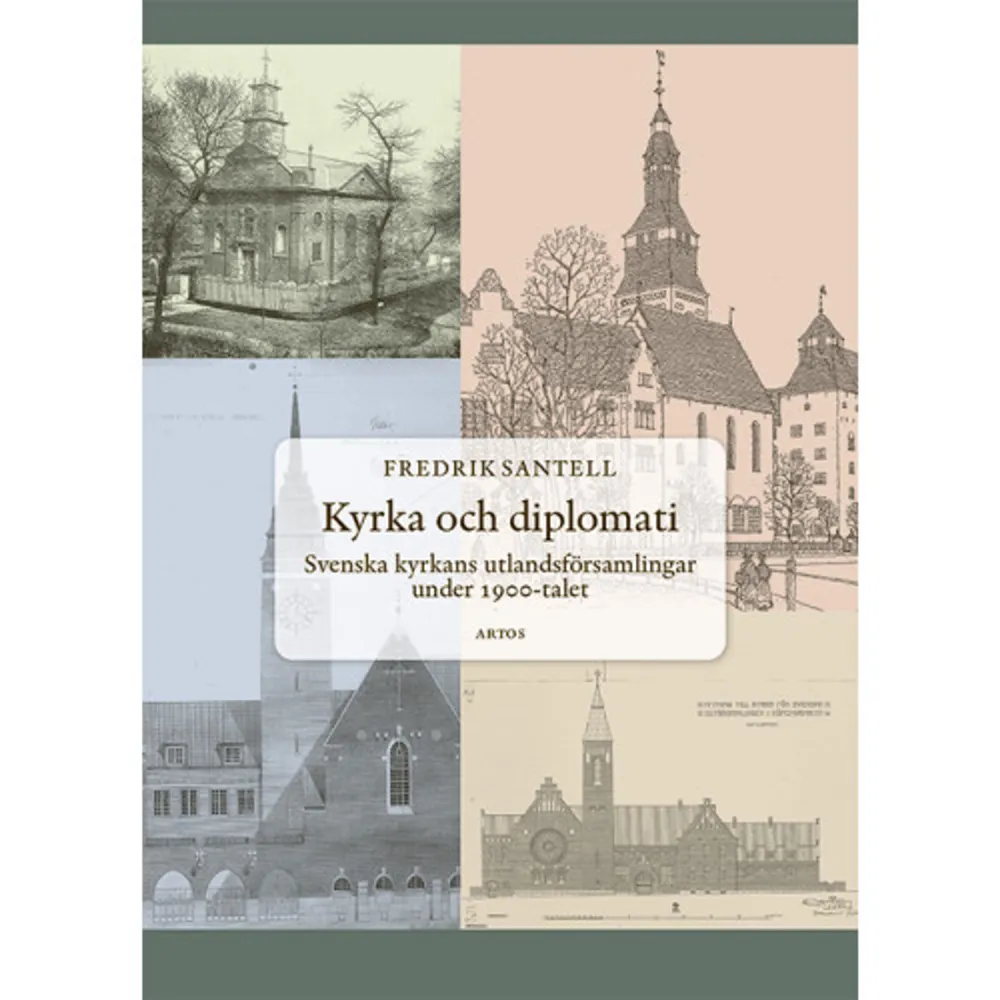 I den här boken berättas för första gången utförligt den Svenska kyrkans i utlandet historia. I centrum står de sju svenska utlandsförsamlingar som under 1900-talet hade en av Kungl. Maj:t fastställd kyrkoordning. Det gällde församlingarna i London, Paris, Berlin, Köpenhamn, Oslo, Helsingfors och Buenos Aires. De bildade vid sidan av sjömansvården och turistkyrkan grunden för Svenska kyrkans utlandskyrkliga verksamhet under nästan hela 1900-talet. Här skildras utlandsförsamlingarnas gemensamma historia med exempel från de enskilda församlingarna. De historiska och teologiska förutsättningarna presenteras, liksom hur församlingarna bildades och vilken sorts verksamhet man arbetade med. Vidare beskrivs hur man tänkte för att skapa en svensk kultur i nationens ram utanför rikets gränser. Det blev ofrånkomligt att de olika församlingarnas kyrkoherdar vid vissa tillfällen verkade inom diplomatin något som berättas ingående och inte sällan utan dramatik. Likaså beskrivs svenska diplomaters nyfikna intresse för dessa församlingar och deras verksamheter. Också andra inflytelserika initiativtagare och aktörer i denna miljö presenteras och deras drivkrafter för engagemang analyseras. Fredrik Santell är teologie doktor i kyrkohistoria och präst i Svenska kyrkan.    Format Inbunden   Omfång 400 sidor   Språk Svenska   Förlag Artos & Norma Bokförlag   Utgivningsdatum 2023-10-27   ISBN 9789177772392  . Böcker.