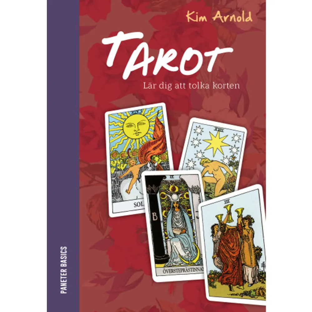 Den ultimata tarotboken för nybörjare! Med detaljerad vägledning för hur du tolkar korten och gör dina egna läggningar. Tarot är ett fantastiskt verktyg när du söker lösningar på problem, och dessutom kan korten hjälpa dig att fatta beslut som är rätt för dig. Tarot är också ett underbart redskap för självutforskande och personlig utveckling. När du utvecklar din intuition blir du mer medveten om de olika energier och möjligheter som omger dig, och ju mer du lär dig att lita på tarotkorten, desto bättre kan intuitionen flöda.  I boken får du lära dig: • att välja rätt kortlek • grundläggande tolkning av den stora arkanans 22 kort • insikt i tarotkortens fyra sviter och grundläggande tolkning av den lilla arkanans 56 kort • hur du räknar ut födelsekort och årskort • hur du ställer frågor på bästa sätt • hur du läser korten för dig själv och för andra • hur du gör olika läggningar, bland annat ”Det keltiska korset” • hur korten påverkar varandra i en läggning • hur du använder och utvecklar din intuition • hur du kan använda korten som stöd för dina mediala förmågor – och mycket mer! Kim Arnold är professionell tarotläsare och lärare i tarot. Hon har grundat den prestigefyllda UK Tarot Conference, som rankas som en av de bästa tarotkonferenserna i världen.    Format Danskt band   Omfång 248 sidor   Språk Svenska   Förlag Paneter förlag AB   Utgivningsdatum 2020-05-04   Medverkande Cicci Lyckow Bäckman   ISBN 9789189033825  . Böcker.