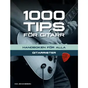 1000 tips för gitarr är en oumbärlig bok för alla gitarrister! Boken är indelad i tre delar. Den första delen handlar om instrumentet, vad du ska tänka på vid inköp, hur gitarren ska skötas och stämmas, tillbehör som förstärkare och effektpedaler, med mera. Den andra delen handlar om spelteknik - hur ska händerna arbeta om du vill spela till exempel ett svängigt rockkomp eller ett klassiskt solo? Den tredje delen beskriver hur musik fungerar: vad är dur och moll, hur fungerar en skala, vad betyder olika musikuttryck? Boken kan läsas rakt igenom, men är främst tänkt som en uppslags- och handbok. Använd registret, bläddra och leta reda på det du vill veta. 1000 tips för gitarr är skriven av KG Johansson, gitarrist, lärare, professor i rockmusik samt författare till ett stort antal musikpedagogiska böcker.    Format Häftad   Omfång 243 sidor   Språk Svenska   Förlag Notfabriken   Utgivningsdatum 2016-10-17   Medverkande Ulf Ekwall   ISBN 9789188181121  