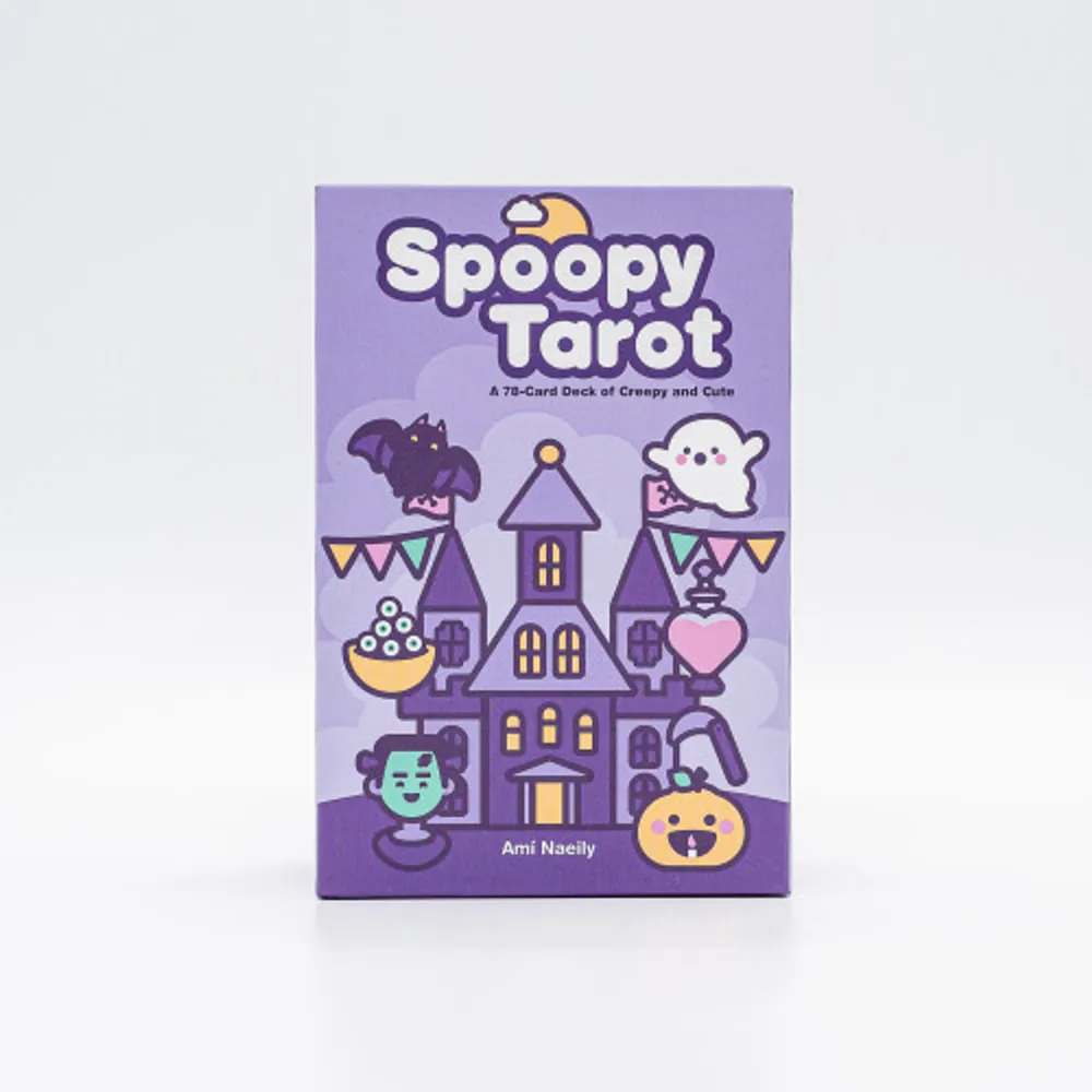 The Spoopy Tarot deck is a kawaii treat for all the spooky season tricksters, featuring the classic tarot deck reimagined with cute li'l ghosts, nasty witches, and other fun stuff that goes bump in the night. Instead of the fool's journey, Spoopy Tarot follows a spirit floating through a haunted house, encountering 78 extremely cute tarot cards—adorable versions of traditional tarot archetypes in the major and minor arcana.. Böcker.