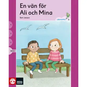 Böckerna i Läshoppet passar utmärkt att använda vid lästräning, som läsläxa eller vid diagnostisering. Böckerna i nivå 1-4 består av paket med fyra böcker om 16 sidor vardera. De fyra olika nivåerna är anpassade till de olika stegen i dimensionen Ordavkodning i God läsutveckling. Läsprotokoll och läsförståelsefrågor finns att hämta gratis under Mina sidor på nok.se. Om Läshoppet - Nivå 1 Böckerna på nivå 1 passar för den läsare som befinner sig på steg 4-6 i dimensionen Ordavkodning. Böckerna innehåller: en- och tvåstaviga ljudenliga ord, ord utan konsonantförbindelser, ord byggda enbart av bokstäverna S, L, M, N, R, F, V och vokalerna samt ett fåtal enkla, högfrekventa småord som även innehåller övriga bokstäver. Ali och Mina  Se på Ali och MinaAli och Mina kanEn vän för Ali och MinaVad har Ali och Mina?  Leo och Uno  Leo nosarLeo i leranSov Leo!Leo och Uno  Flikböcker 1 Vad ser jag?Vad är jag?Vad får jag?Vad målar jag?     Format Häftad   Omfång 16 sidor   Språk Svenska   Förlag Natur & Kultur Läromedel och Akademi   Utgivningsdatum 2018-12-21   ISBN 9789127454385  