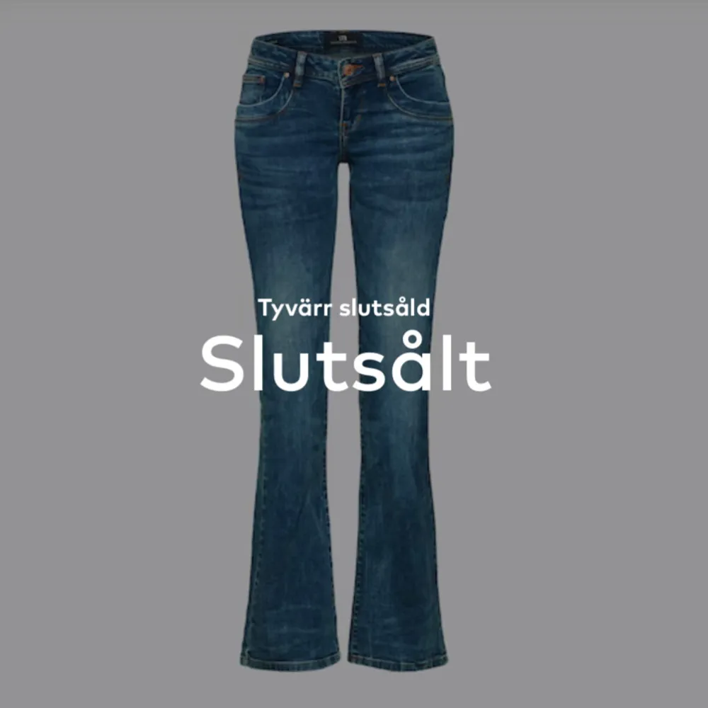 Säljer mina mörk blåa ltb jeans i storlek w27 L36. I jätte fint skick . Jeans & Byxor.