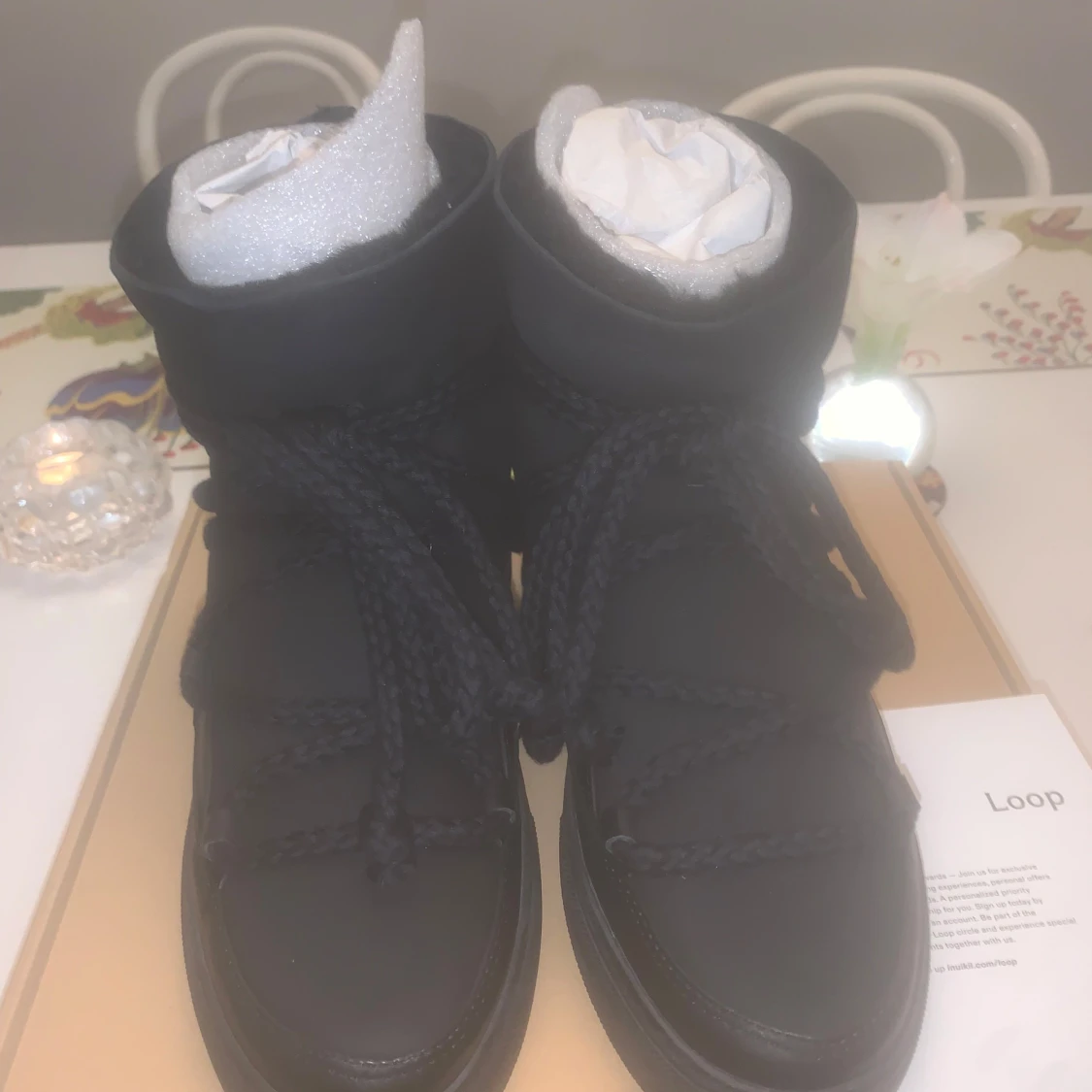 Oanvända Svarta boots från Inuikii - 90