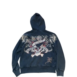 Hoodie från Ed Hardy  - Cool mörkblå hoodie från ed Hardy riktigt nice design o wash köp köp köp 🙏🙏✨