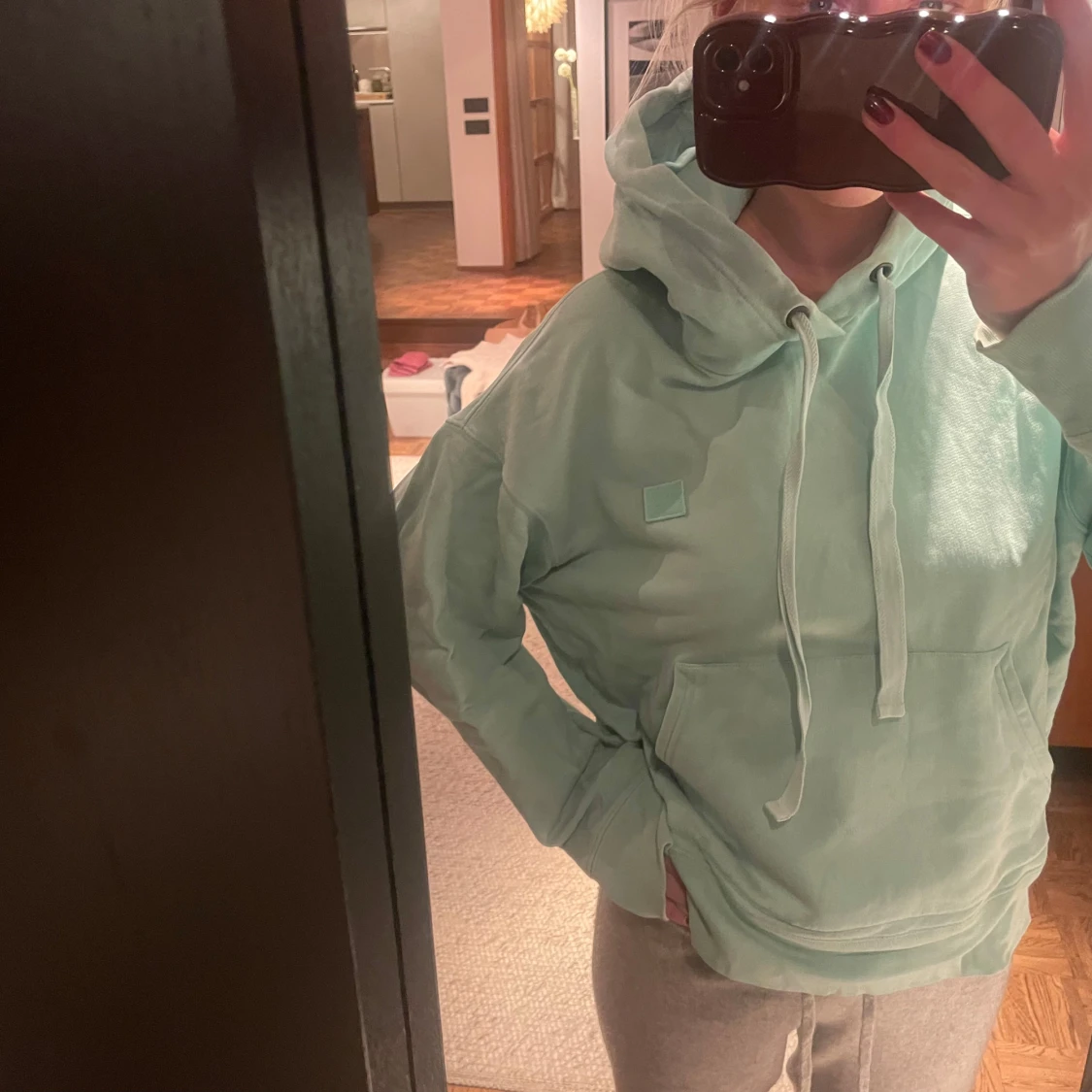 Mintgrön hoodie från Acne Studios - 90