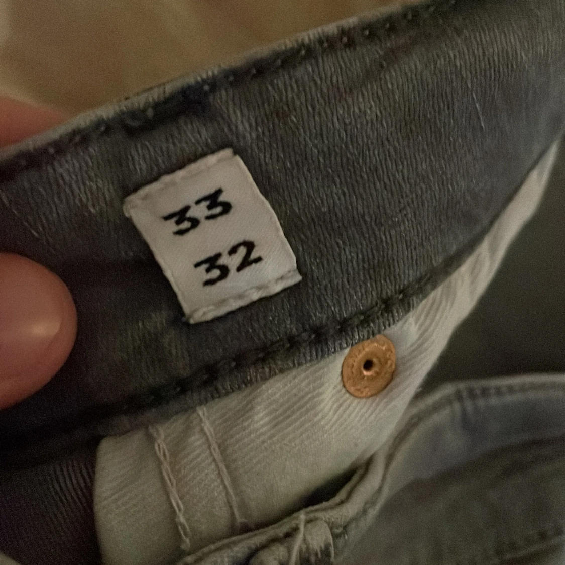 Grå slim fit jeans - 92