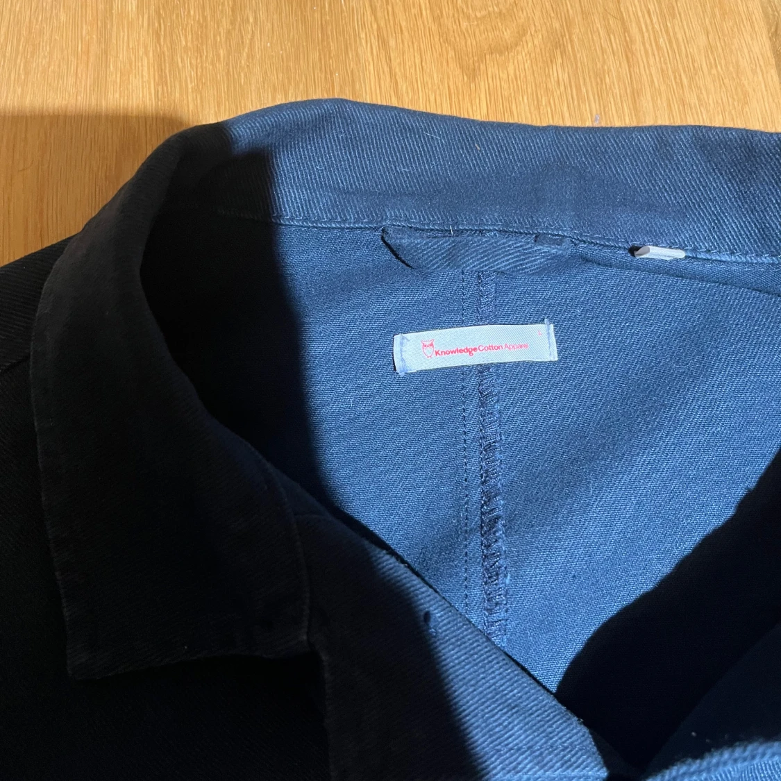 Mörkblå overshirt från Knowledge Cotton Apparel - 90