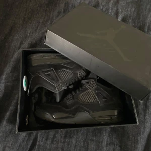 Jordan 4 Black Cat - Tja säljer mina Jordan 4s då jag tröttnat på dem. Storlek 43 ganska använda som ses på sista bilden. Pm vid frågor // Alexander