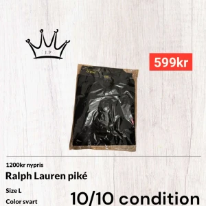 Ralph lauren polo piké  - Säljer nu denna helt oanvända Ralph lauren polo piké med lappar kvar. Tröjan är i storlek L och skicket är så klart 10/10 då den är helt ny. För fler frågor eller funderingar är det bara att skriva eller hörs av sig