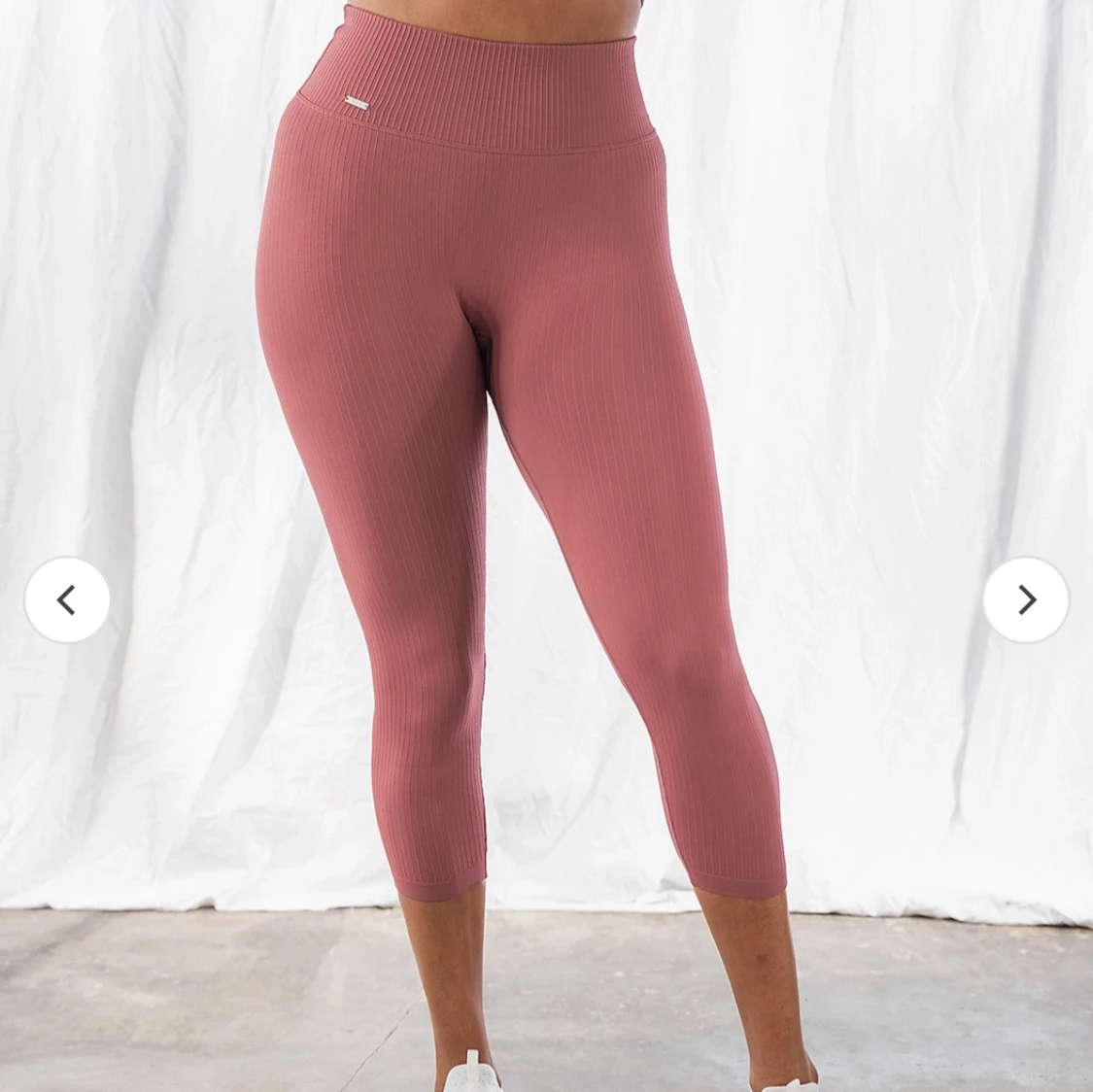 Rosa ribbad crop top - Aim'n - 4