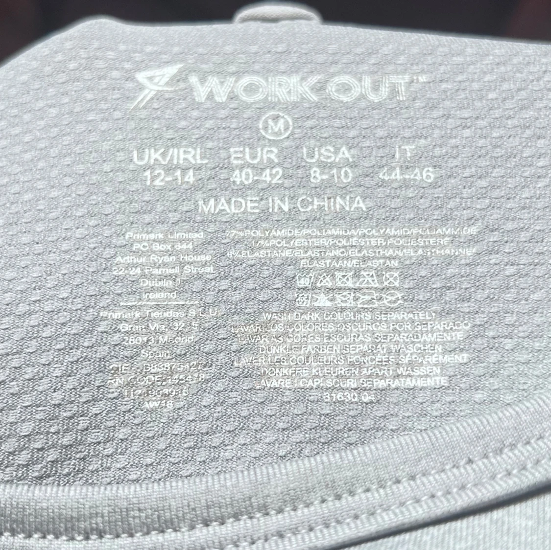 Grå/svart tränings crop top - Work Out - 3