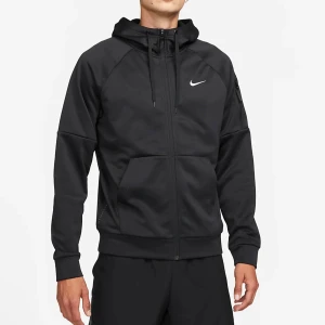 Svart hoodie från Nike - Säljer en svart hoodie från Nike med dragkedja och huva. Storlek S