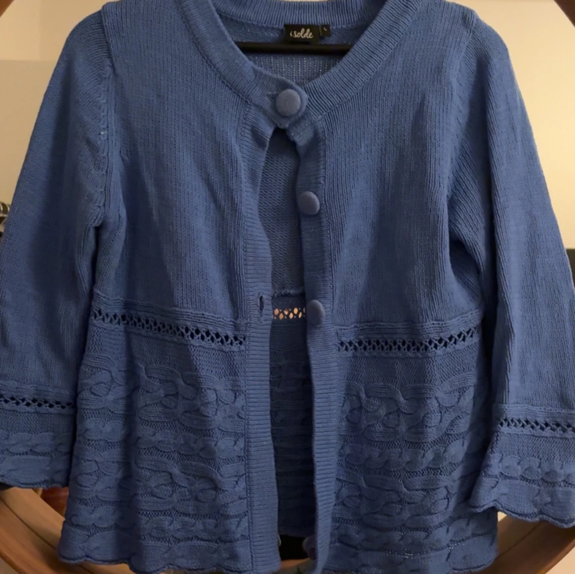 Blå kofta från ”Soie”
