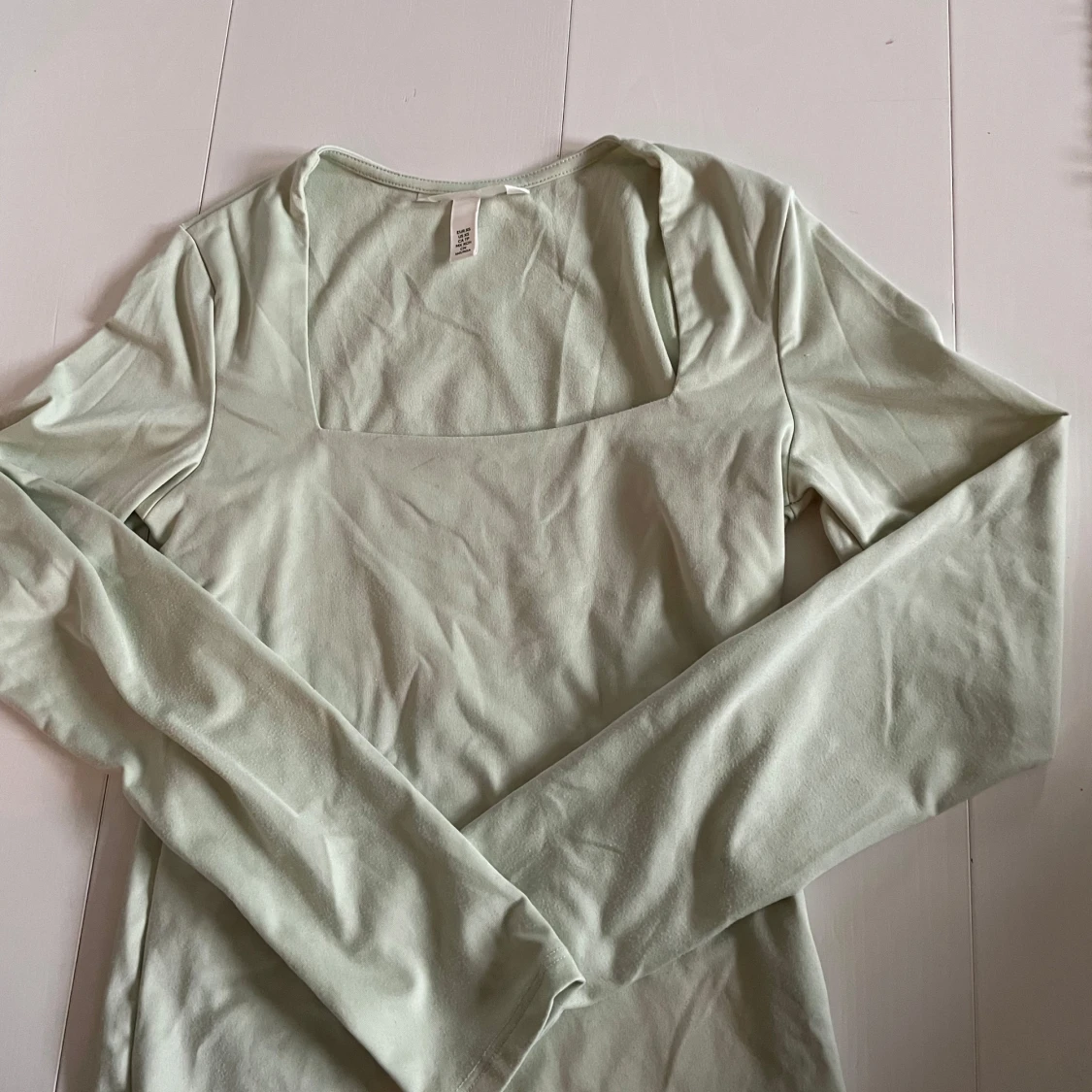 Ljusgrön långärmad topp från H&M