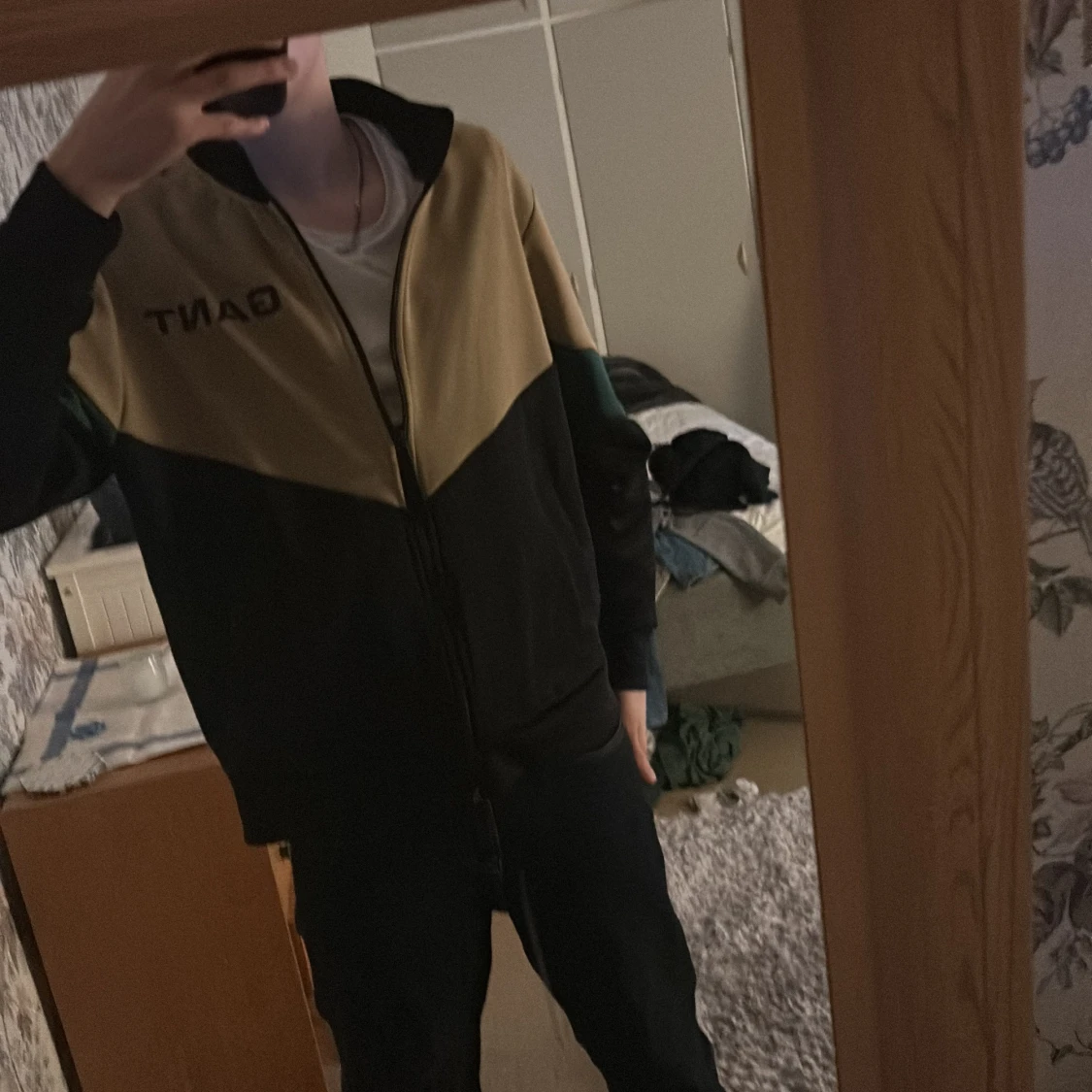 Svart och beige jacka från Gant