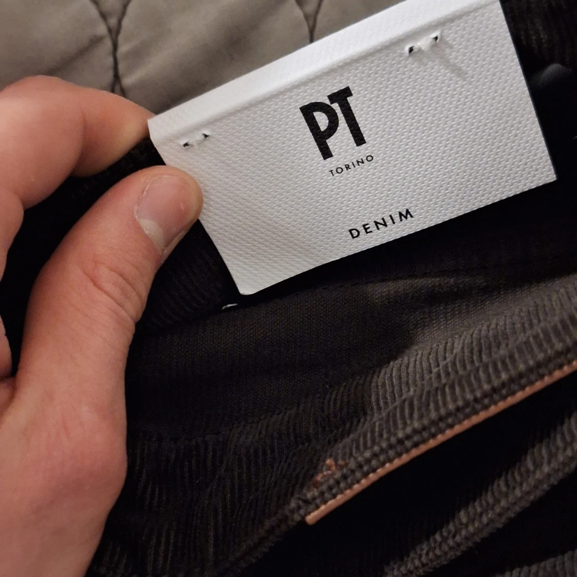 Mörkbruna manchesterbyxor från PT Torino - 3