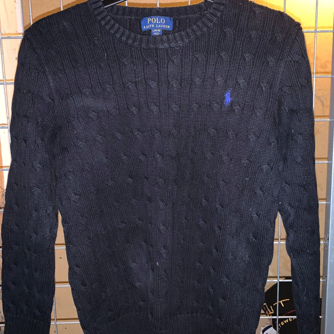 Svart stickad tröja från Polo Ralph Lauren - 2